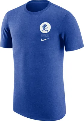 Nike Men's Duke Blue Devils Tri-Blend Retro Logo T-Shirt