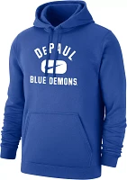 Nike Men's DePaul Blue Demons Royal Club Fleece Pill Swoosh Pullover Hoodie