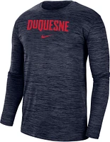 Nike Men's Duquesne Dukes Blue Dri-FIT Velocity Football Team Issue T-Shirt