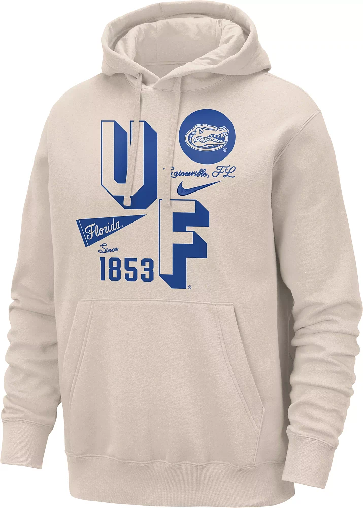 Nike Men's Florida Gators Birch Sportswear Club Fleece Pullover Hoodie