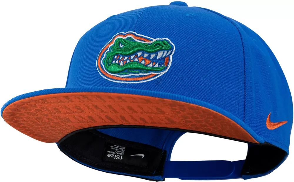 Nike Men's Florida Gators Blue Pro Flatbill Hat