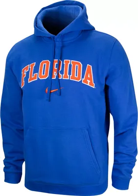 Nike Men's Florida Gators Blue Tackle Twill Pullover Hoodie