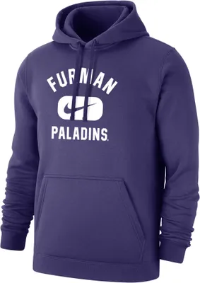 Nike Men's Furman Paladins Purple Club Fleece Pill Swoosh Pullover Hoodie