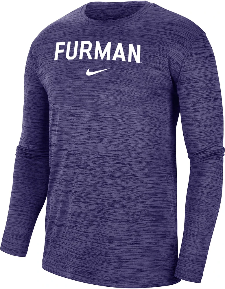 Nike Men's Furman Paladins Purple Dri-FIT Velocity Football Team Issue T-Shirt