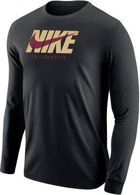 Nike Men's Florida State Seminoles Tallahassee Black City 3.0 Long Sleeve T-Shirt