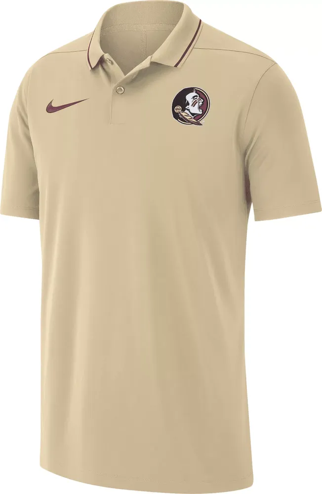 Nike Men's Florida State Seminoles Gold Dri-FIT Coaches Polo