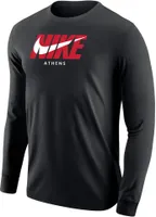 Nike Men's Georgia Bulldogs Athens Black City 3.0 Long Sleeve T-Shirt