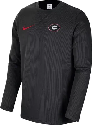 Nike Men's Georgia Bulldogs Black Dri-FIT Crew Long Sleeve T-Shirt