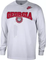 Nike Men's Georgia Bulldogs White Max90 JV Long Sleeve T-Shirt