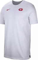 Nike Men's Georgia Bulldogs White Football Coach Dri-FIT UV T-Shirt