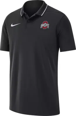 Nike Men's Ohio State Buckeyes Black Dri-FIT Coaches Polo