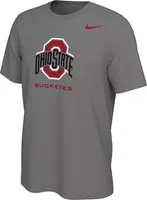 Nike Men's Ohio State Buckeyes Grey Core Cotton T-Shirt