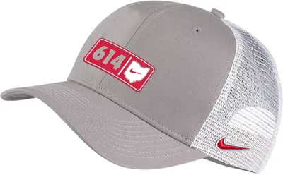 Nike Men's Ohio State Buckeyes Scarlet 614 Area Code Classic99 Trucker Hat