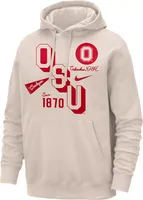 Nike Men's Ohio State Buckeyes Birch Sportswear Club Fleece Pullover Hoodie