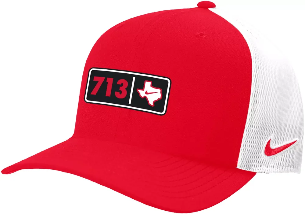 Nike Men's Houston Cougars Red 713 Area Code Classic99 Trucker Hat