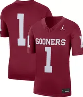 Jordan Men's Oklahoma Sooners #1 Crimson Dri-FIT Limited VF Football Jersey