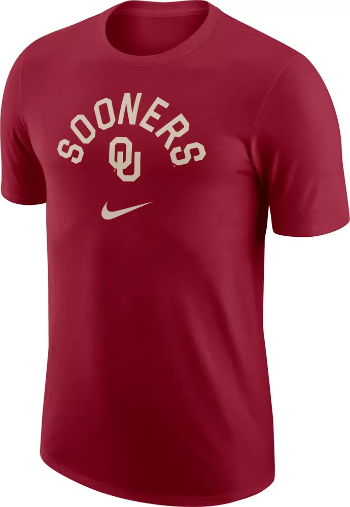 Nike Men's Oklahoma Sooners Crimson University Arch Logo T-Shirt