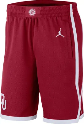 Nike Men's Oklahoma Sooners Team Crimson Replica Road Basketball Shorts