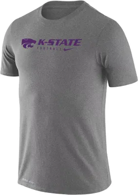 Nike Men's Kansas State Wildcats Silver Dri-FIT Legend Football Team Issue T-Shirt