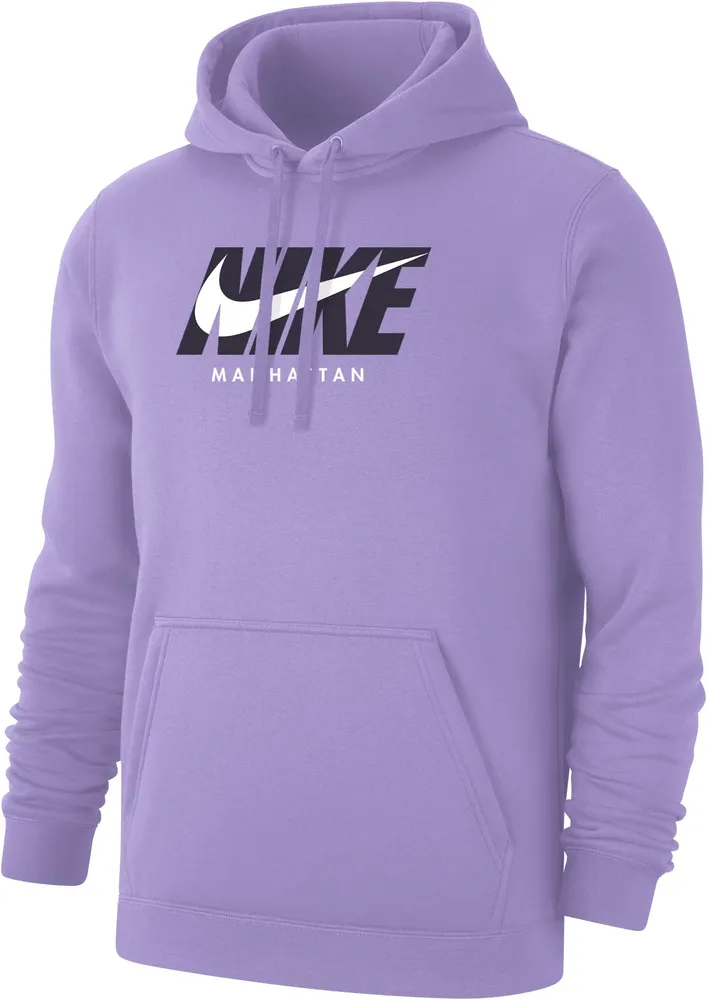 Nike Men's Kansas State Wildcats Manhattan Lavender City 3.0 Pullover Hoodie