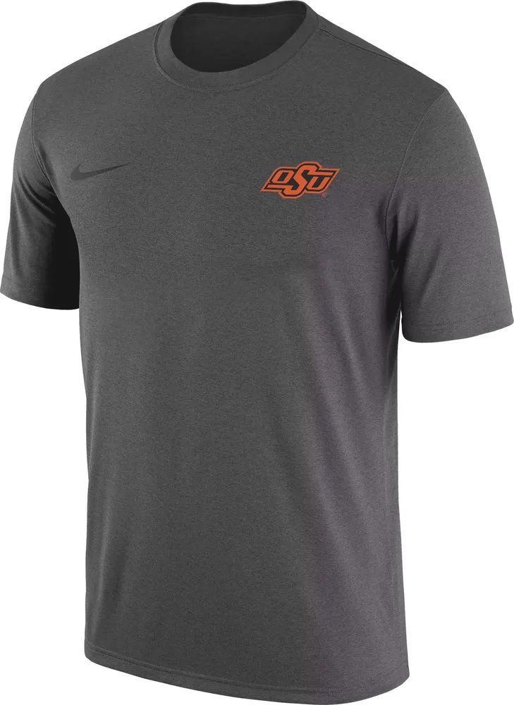 Nike Men's Oklahoma State Cowboys Grey Legend Small Logo T-Shirt