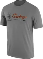 Nike Men's Oklahoma State Cowboys Grey Dri-FIT Legend Football Team Issue T-Shirt