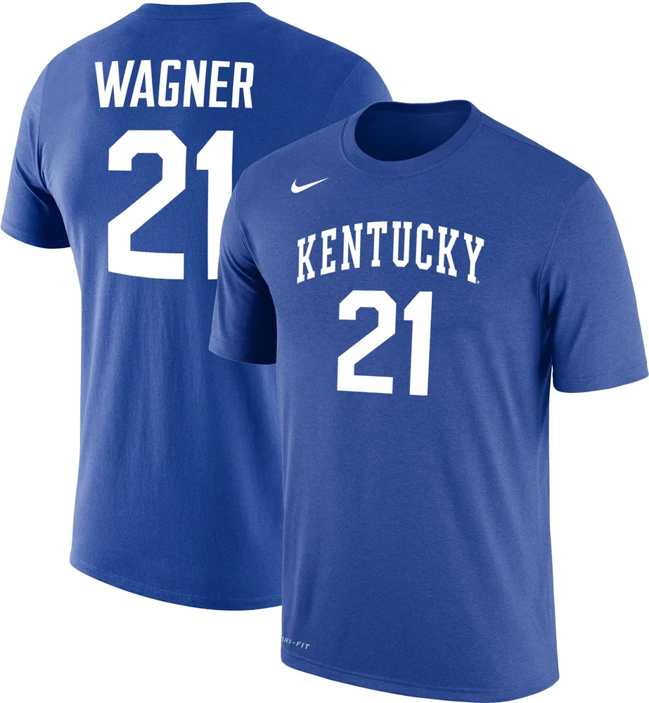 Nike Men's Kentucky Wildcats #21 Blue D.J. Wagner T-Shirt