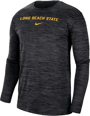 Nike Men's Long Beach State 49ers Black Dri-FIT Velocity Football Team Issue T-Shirt