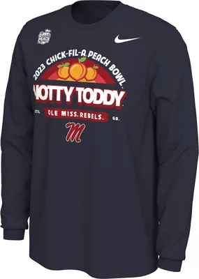 Nike Men's 2023 Peach Bowl Bound Ole Miss Rebels Mantra Long Sleeve T-Shirt