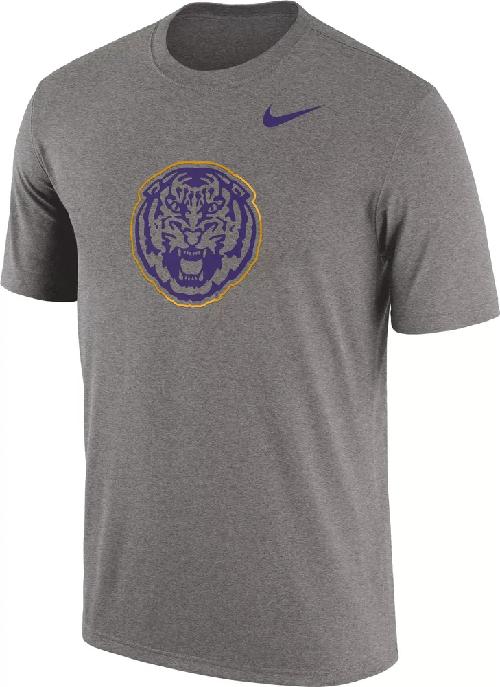 Nike Men's LSU Tigers Grey Authentic Tri-Blend T-Shirt
