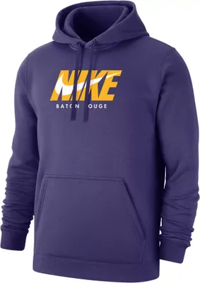 Nike Men's LSU Tigers Baton Rouge Purple City 3.0 Pullover Hoodie