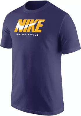 Nike Men's LSU Tigers Baton Rouge Purple City 3.0 T-Shirt