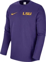 Nike Men's LSU Tigers Purple Dri-FIT Crew Long Sleeve T-Shirt