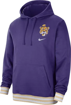 Nike Men's LSU Tigers Purple Club Retro Pullover Hoodie
