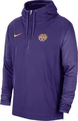 Nike Men's LSU Tigers Purple Lightweight Football Sideline Player's Jacket