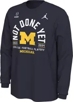 Jordan Men's 2023-24 College Football Playoff Rose Bowl Bound Michigan Wolverines Not Done Yet Long Sleeve T-Shirt