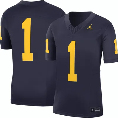 Nike Men's Michigan Wolverines #1 Blue Dri-FIT Limited VF Football Jersey