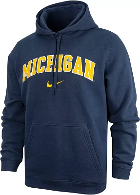 Jordan Men's Michigan Wolverines Blue Tackle Twill Pullover Hoodie
