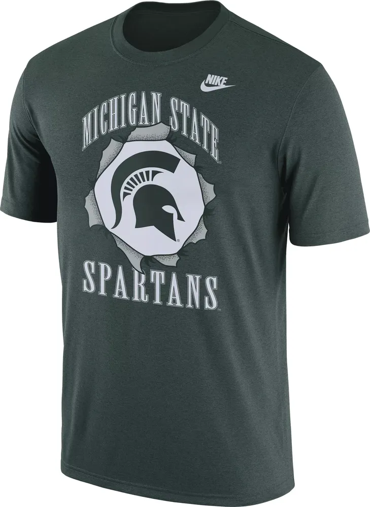 Nike Men's Michigan State Spartans Green Back 2 School T-Shirt