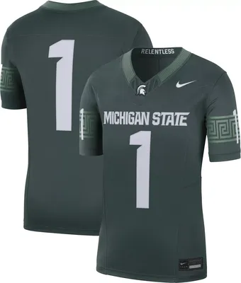Nike Men's Michigan State Spartans #1 Green Dri-FIT Limited VF Football Jersey