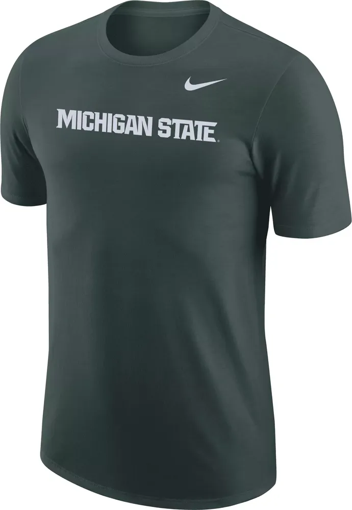 Nike Men's Michigan State Spartans Green Legend Wordmark T-Shirt