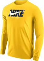 Nike Men's Michigan Wolverines Ann Arbor Maize City 3.0 Long Sleeve T-Shirt