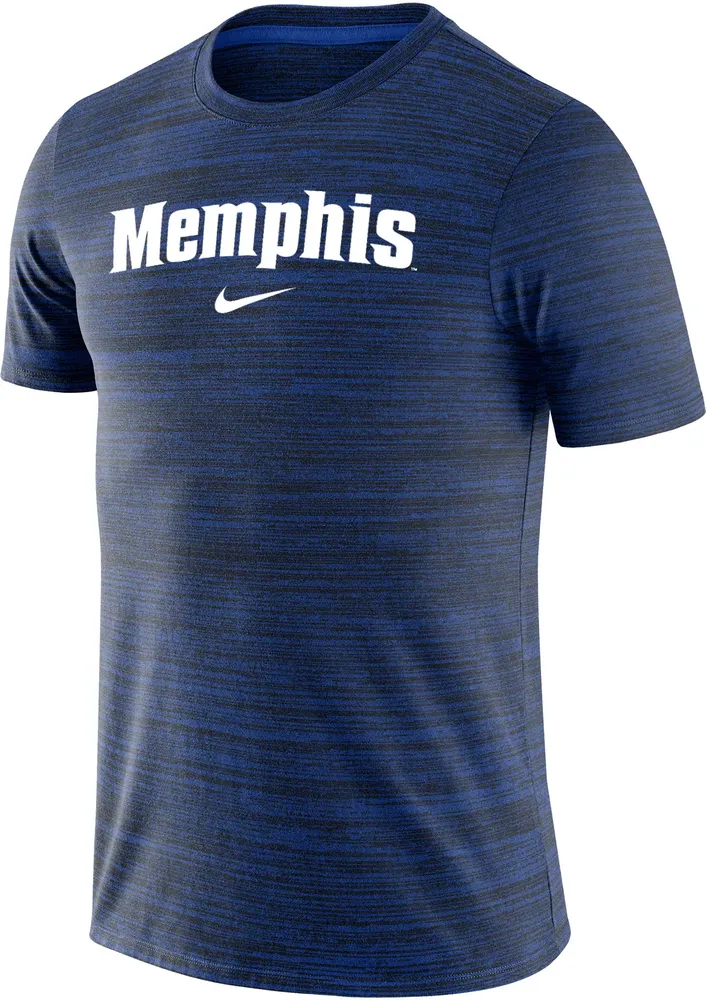 Nike Men's Memphis Tigers Blue Dri-FIT Velocity Football Team Issue T-Shirt