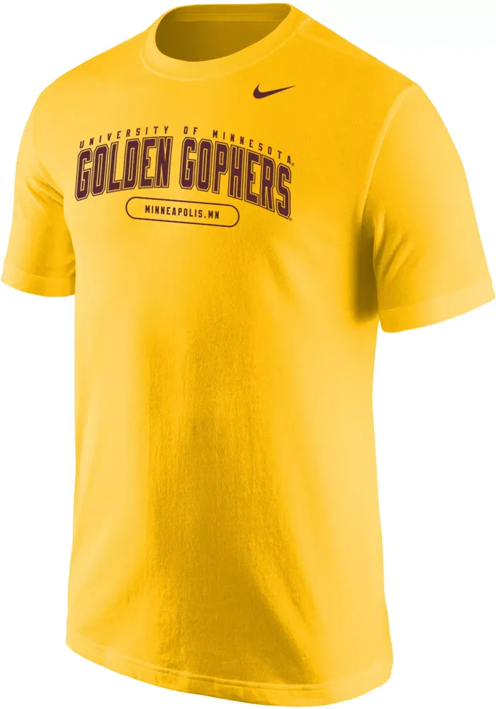 Nike Men's Minnesota Golden Gophers Gold Core Cotton T-Shirt