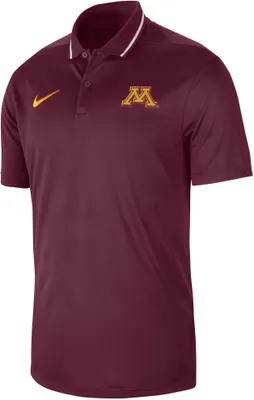 Nike Men's Minnesota Golden Gophers Maroon Dri-FIT Football Sideline Coaches Polo