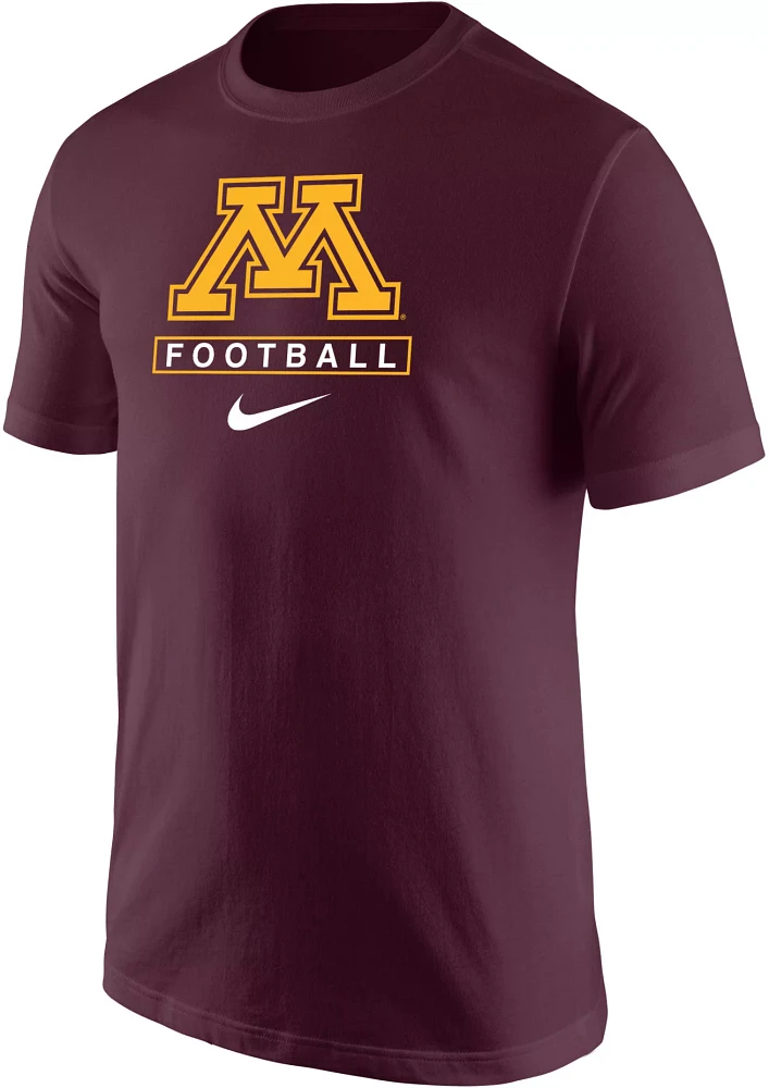 Nike Men's Minnesota Golden Gophers Maroon Football Core Cotton T-Shirt