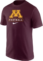 Nike Men's Minnesota Golden Gophers Maroon Football Core Cotton T-Shirt