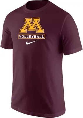 Nike Men's Minnesota Golden Gophers Maroon Volleyball Core Cotton T-Shirt