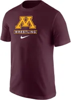 Nike Men's Minnesota Golden Gophers Maroon Wrestling Core Cotton T-Shirt
