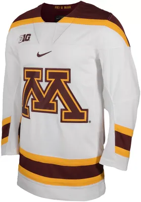 Nike Men's Minnesota Golden Gophers White Replica Hockey Jersey